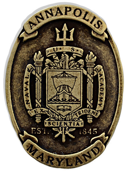 Magnet Antique Oval U.S.N.A.