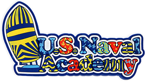 Magnet Raised Word U.S. Naval Academy