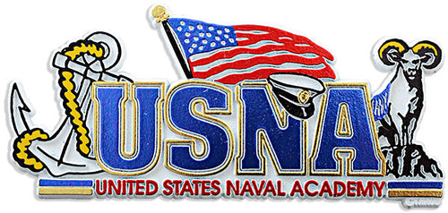 Magnet Large Rubber U.S.N.A. Word