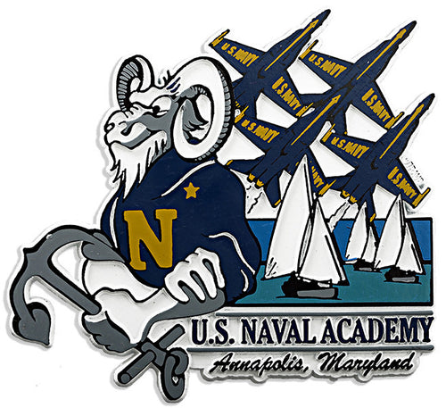 Magnet Jumbo Rubber U.S.Naval Academy