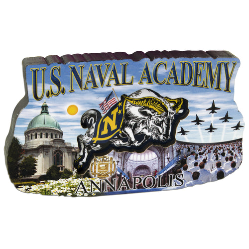 MGNA57 Magnet Wood Montage U.S. Naval Academy