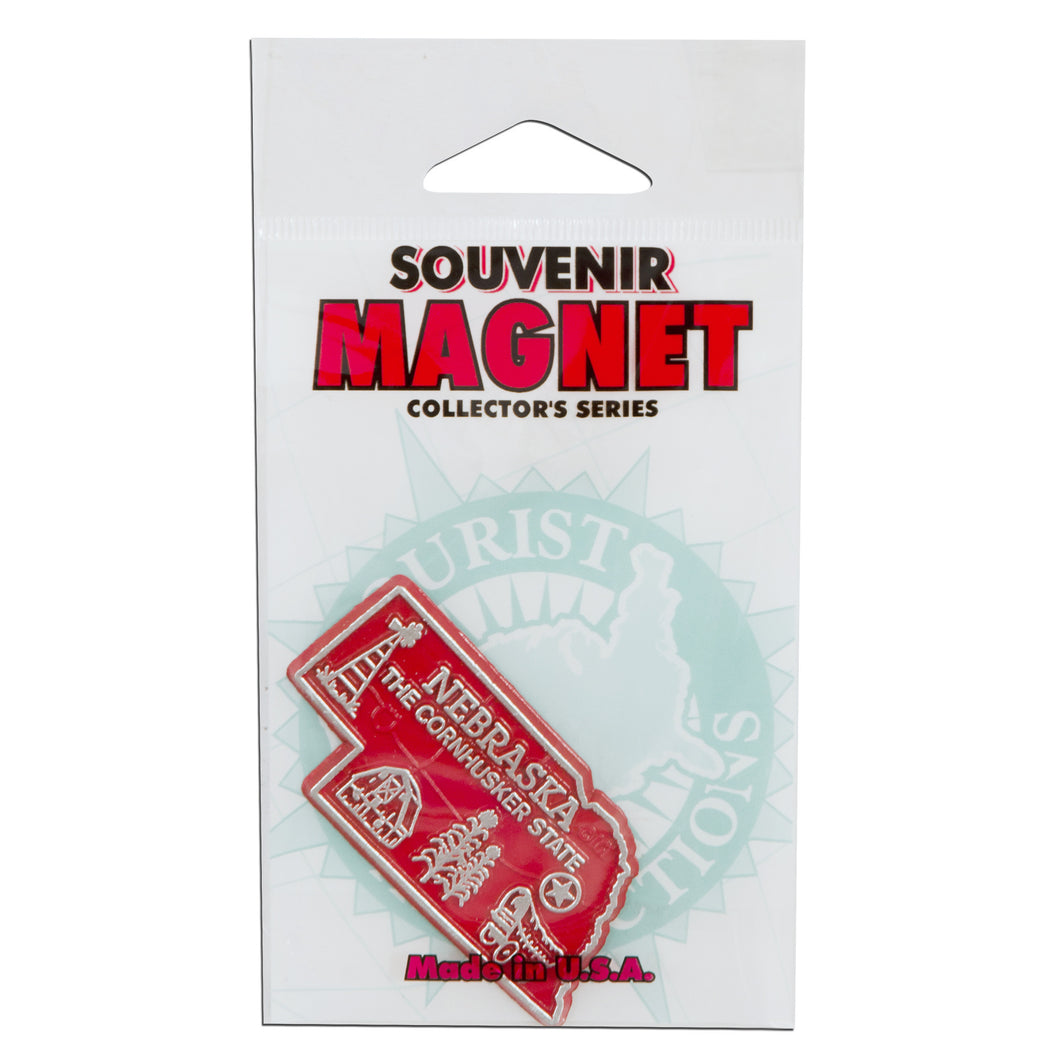 Magnet-Small Rubber Polybag Nebraska