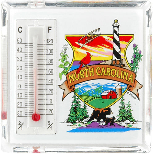 Thermometer Magnet Lucite North Carolina