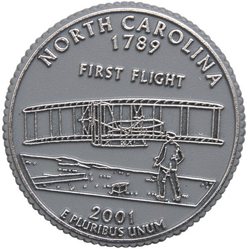 Magnet Rubber Polybag North Carolina Coin