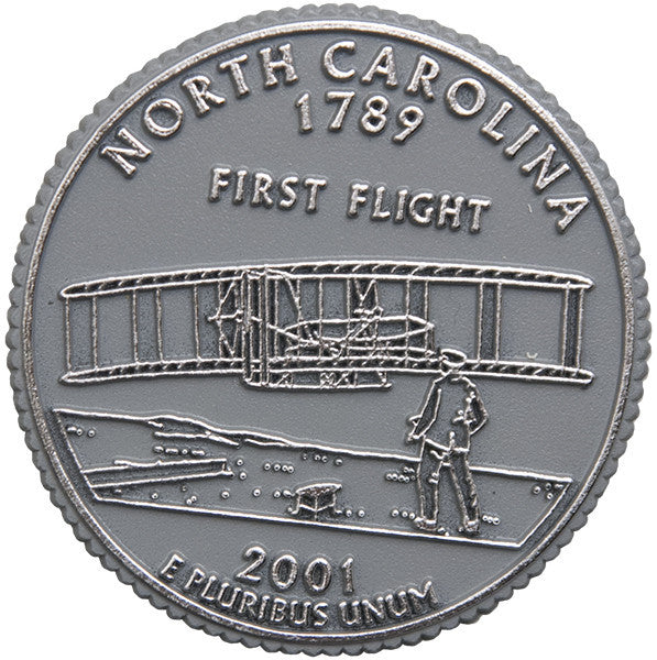 Magnet Rubber Polybag North Carolina Coin