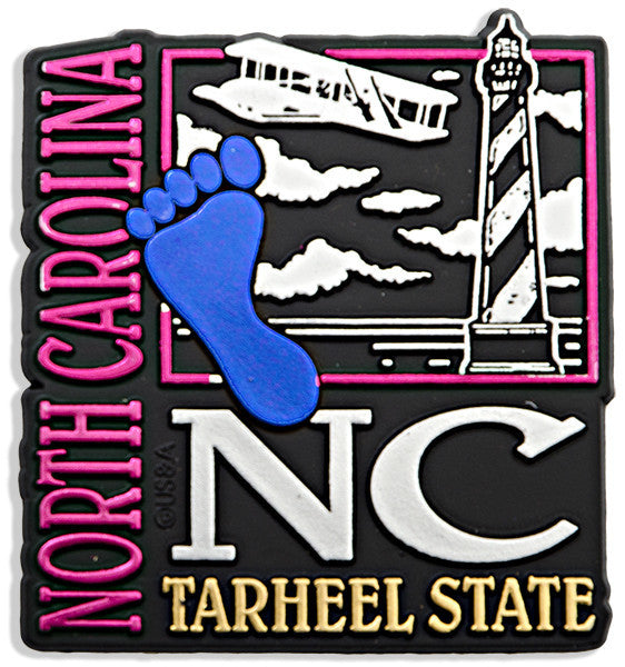 Rubber Magnet Large NC Metallic Square