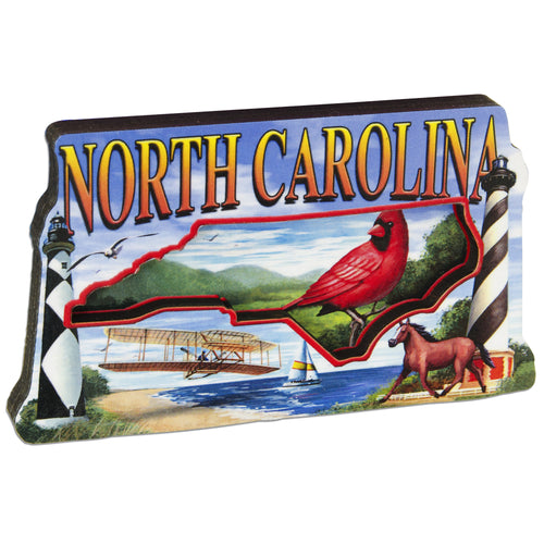 MGNC57 Magnet Wood Montage North Carolina