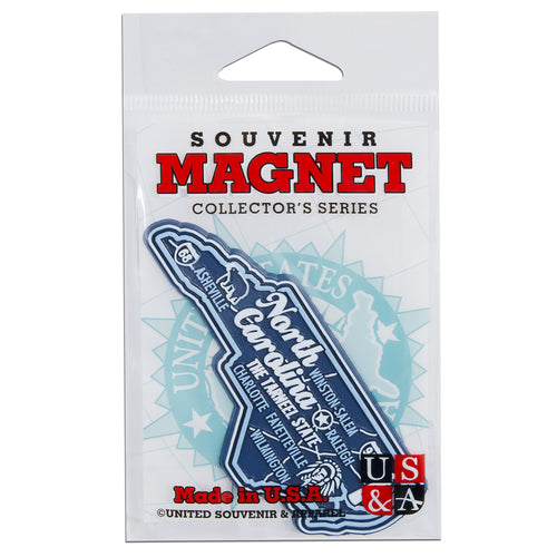 MGNC98 Magnet 3 Color Map North Carolina with Cities