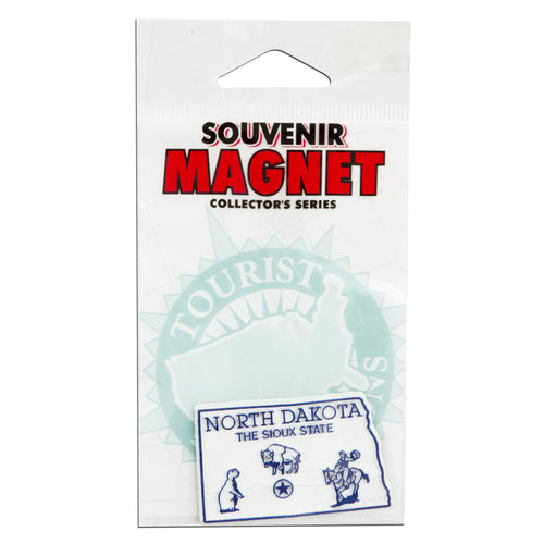 Magnet-Small Rubber Polybag North Dakota