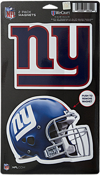 Magnets DieCut 2Pack NY Giants