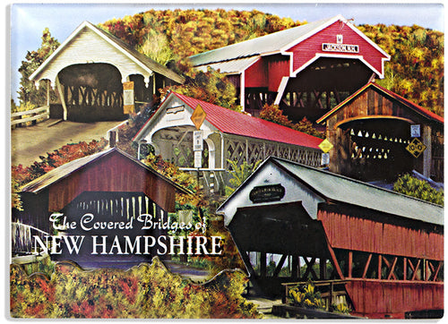 Magnet BiLevel Acrylic New Hampshire Covered Bridge
