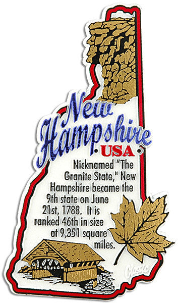 Magnet Rubber Polybag New Hampshire Info