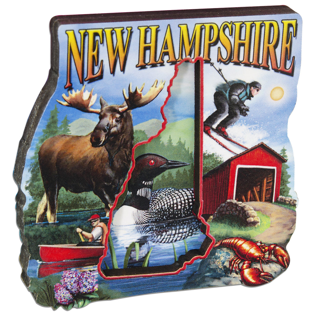 MGNH57 Magnet Wood Montage New Hampshire