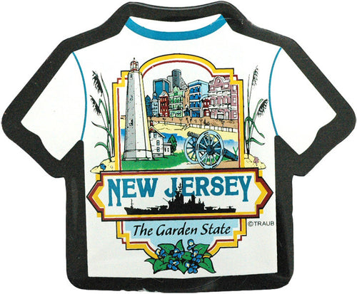 Magnet Lucite T-Shirt New Jersey Montage