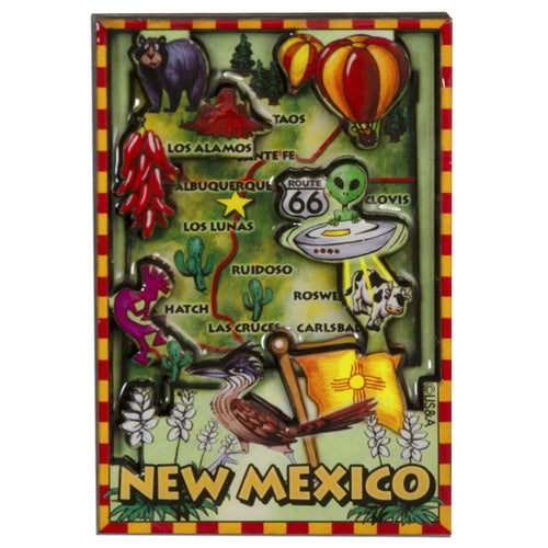 MGNM88 Magnet / Dual Level Epoxy - New Mexico