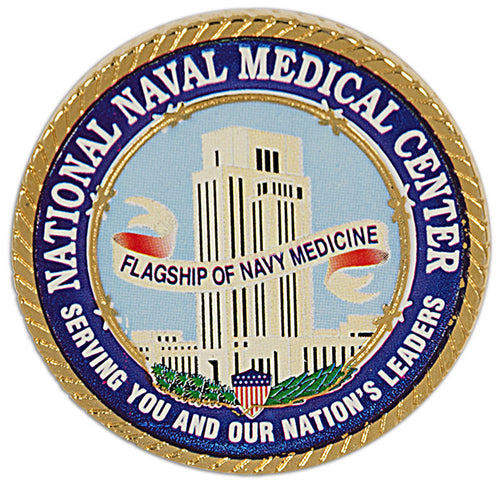 Magnet Gold Color Filled National Naval Medical Center
