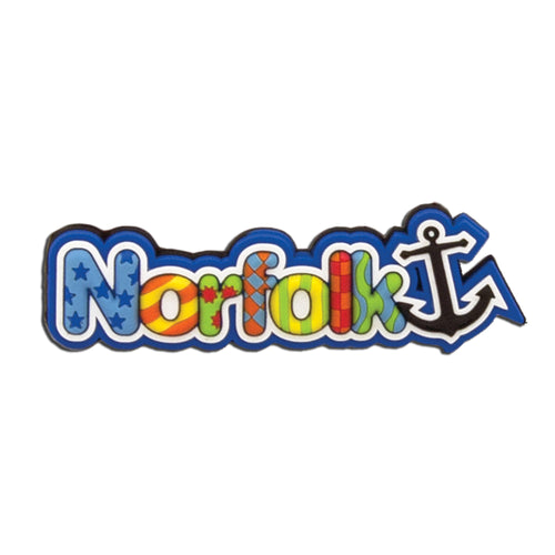 Magnet Raised Word Norfolk