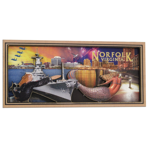 MGNV57 Wood Magnet Rectangle Norfolk