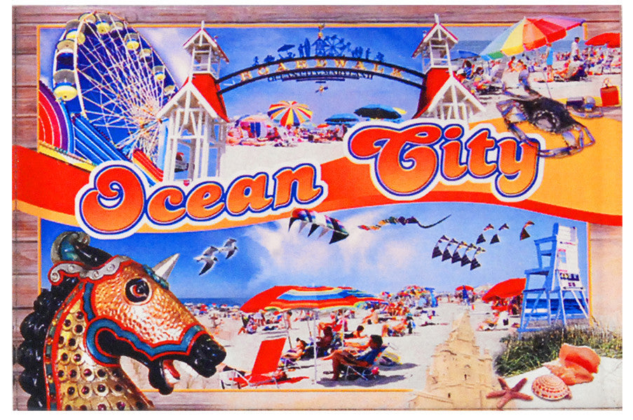 Magnet Thick Lucite Ocean City Blend