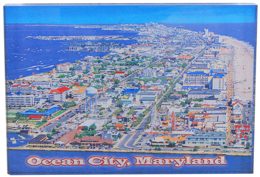 Magnet Thick Lucite Ocean City Inlet