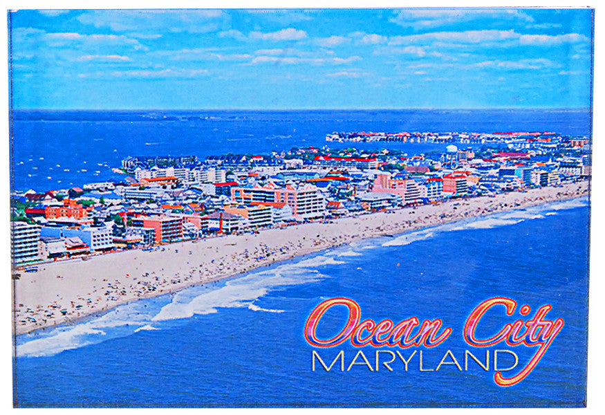 Magnet Thick Lucite Ocean City Coastal
