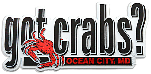 Rubber Magnet Large Ocean City Got Crabs