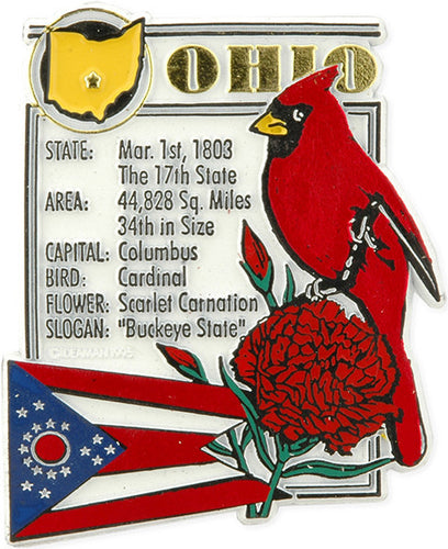 Rubber Magnet Large Ohio History