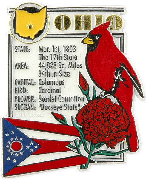 Rubber Magnet Large Ohio History