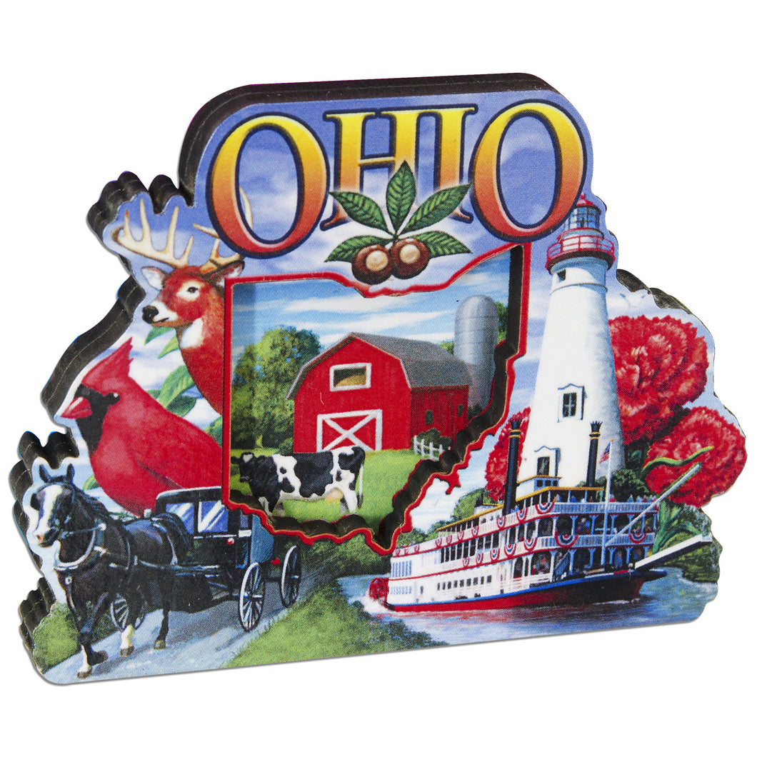 MGOH57 Magnet Wood Montage Ohio