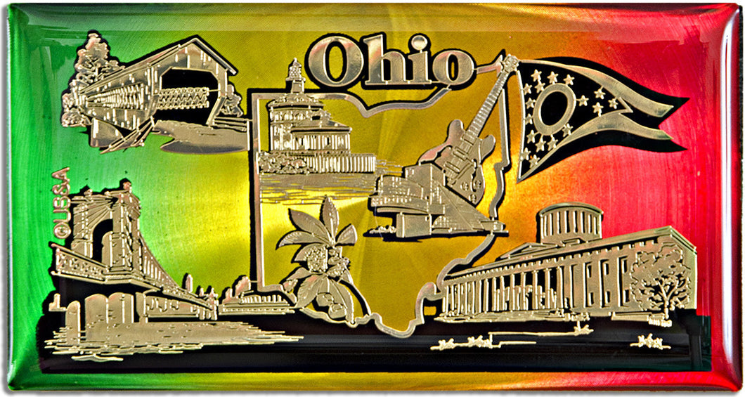 Magnet Rainbow Foil Ohio