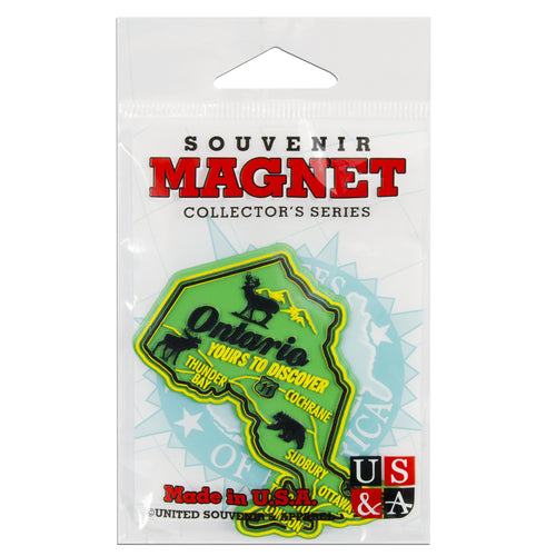 MGON98 Magnet 3 Color Map Ontario with Cities