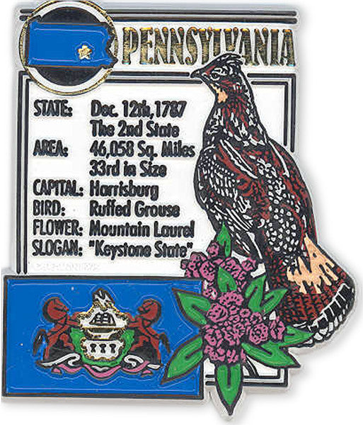 Rubber Magnet Large PA History