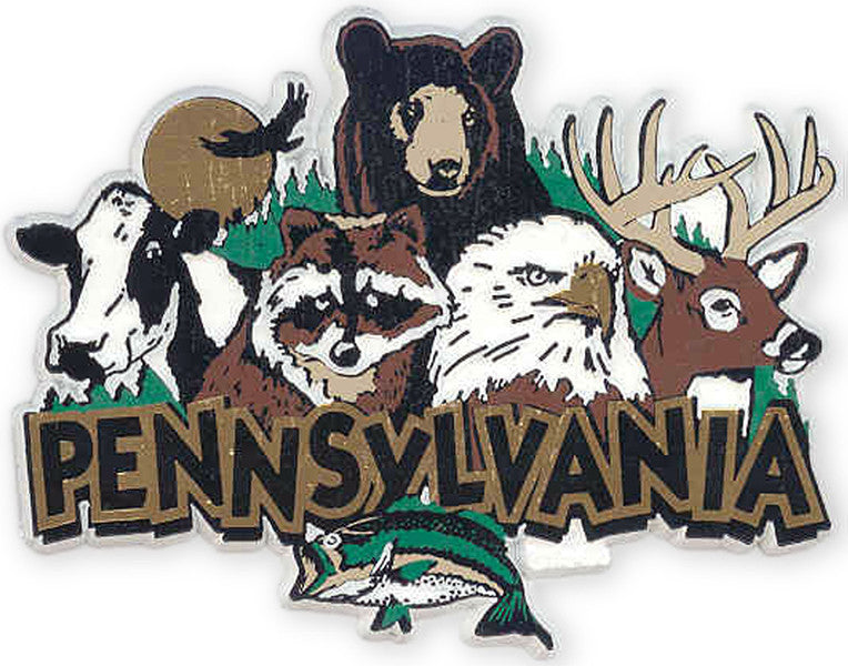 Rubber Magnet Large PA Wildlife