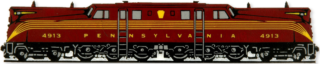 Rubber Magnet Large PA Railroad GG1 Locomotive