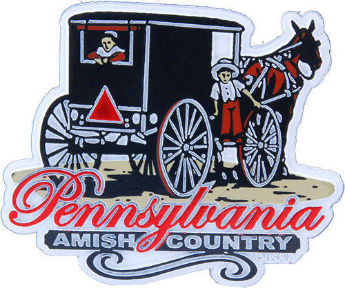 Rubber Magnet Large Pennsylvania Amish Country
