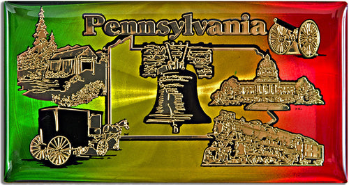 Magnet Rainbow Foil Pennsylvania
