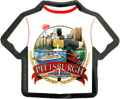 Magnet Lucite T-Shirt Pittsburgh Banner