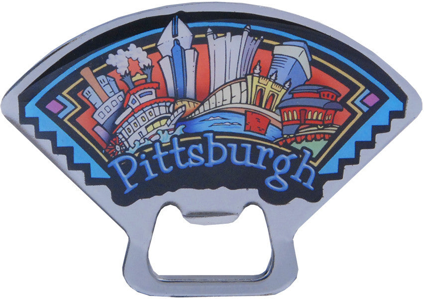 Magnet Bottle Opener Pittsburgh Panorama