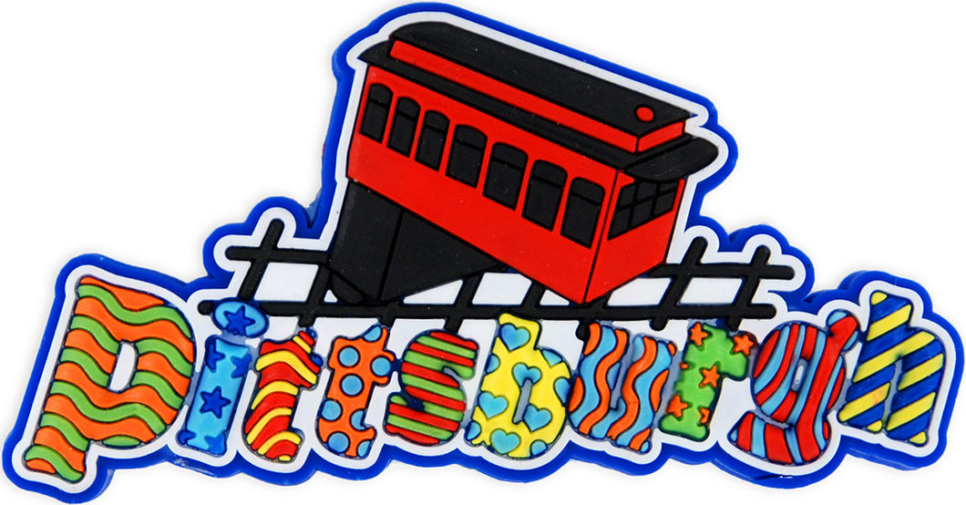 Magnet Raised Word Pittsburgh