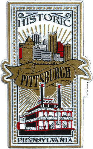 Rubber Magnet Large Historic Pittsburgh