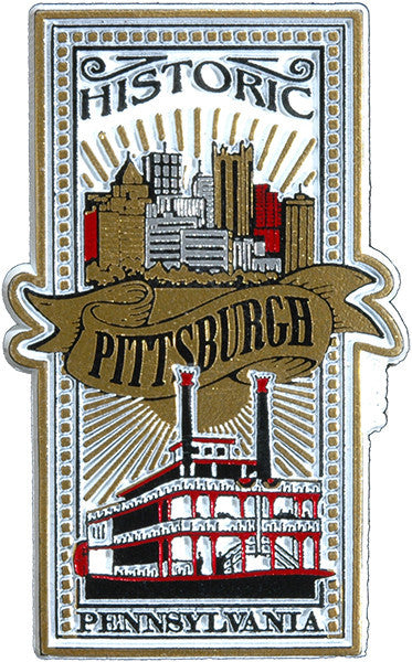 Rubber Magnet Large Historic Pittsburgh