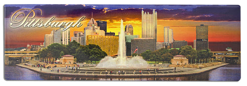 Magnet Panorama Pittsburgh Fountain