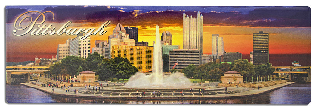 Magnet Panorama Pittsburgh Fountain