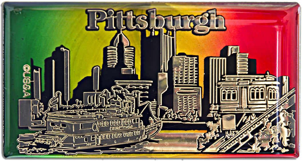 Magnet Rainbow Foil Pittsburgh