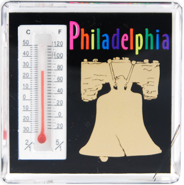 Thermometer Magnet Lucite Philadelphia