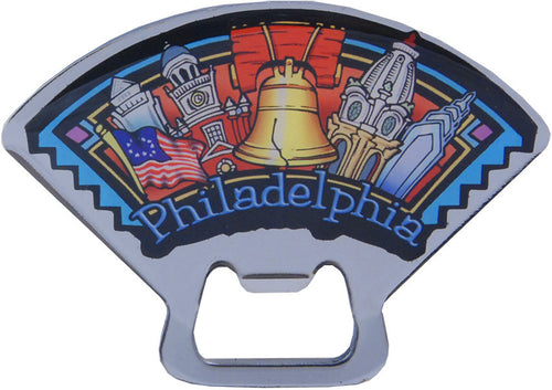 Magnet Bottle Opener Philadelphia Panorama