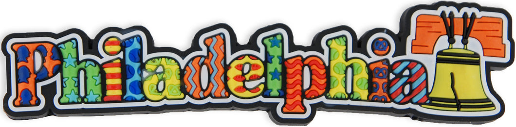 Magnet Raised Word Philadelphia