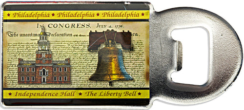 Magnet Bottle Opener Philadelphia Parchment