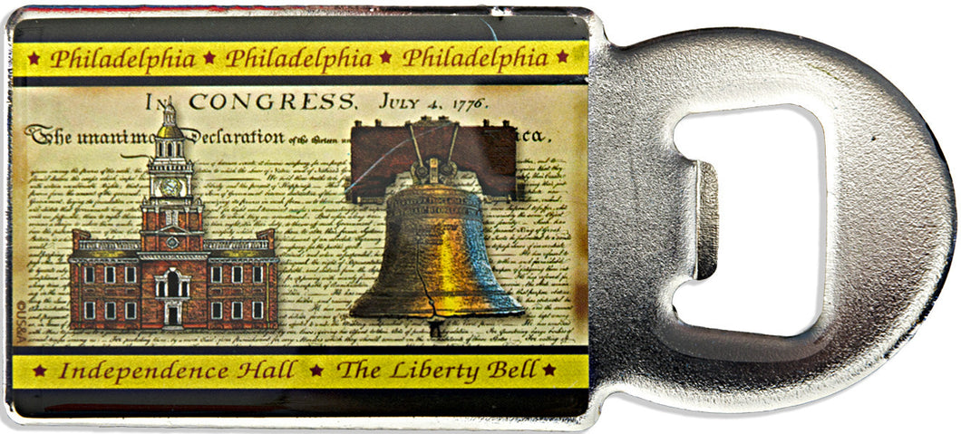 Magnet Bottle Opener Philadelphia Parchment