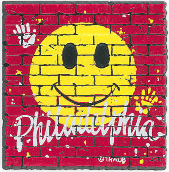 Rubber Magnet Large Philadelphia Smile
